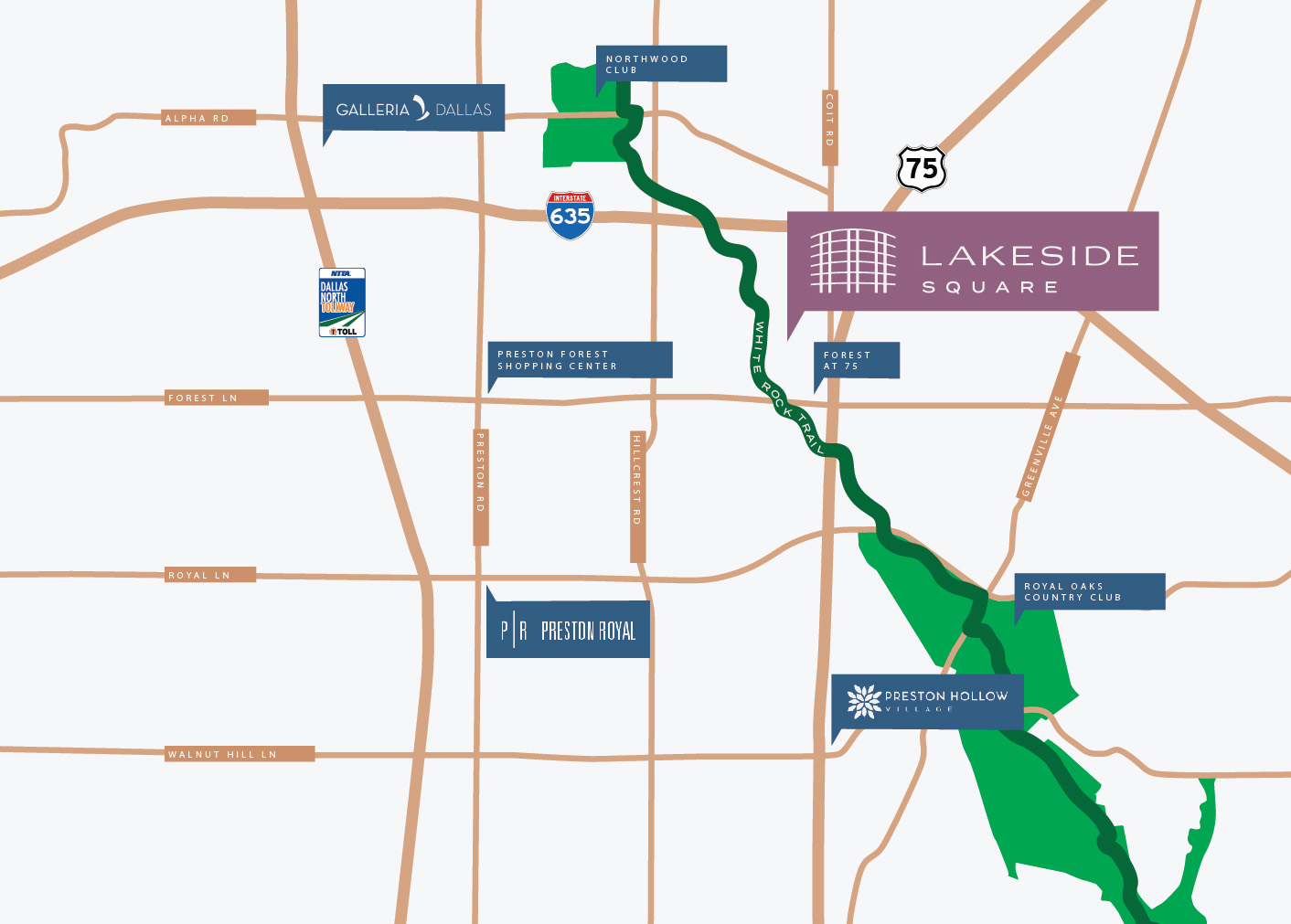 Lakeside Square   Area Map 